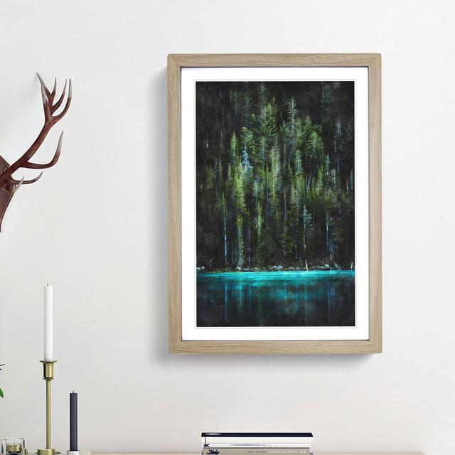 Woods in Yosemite National Park - Picture Frame Painting Print East Urban Home Frame Option: Oak Framed, Size: 33cm H x 24cm W x 2cm D on Productcaster.