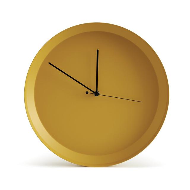 33cm Wall Clock Atipico Colour: Yellow on Productcaster.