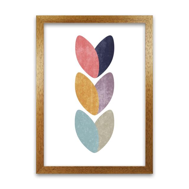 Scandinavian Hearts B - Print Norden Home Frame Option: Oak Frame, Size: 42cm H x 30cm W x 3cm D on Productcaster.