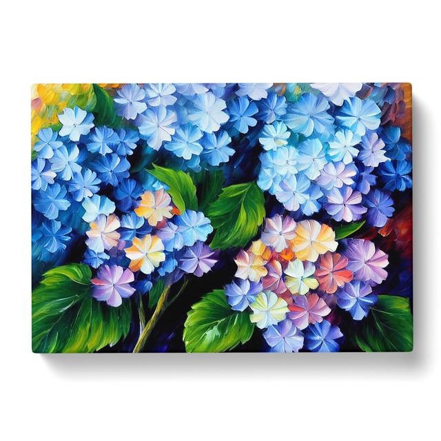 Hydrangea Flowers Vol.3 - Wrapped Canvas Graphic Art Marlow Home Co. Size: 40cm H x 60cm W x 3cm D on Productcaster.