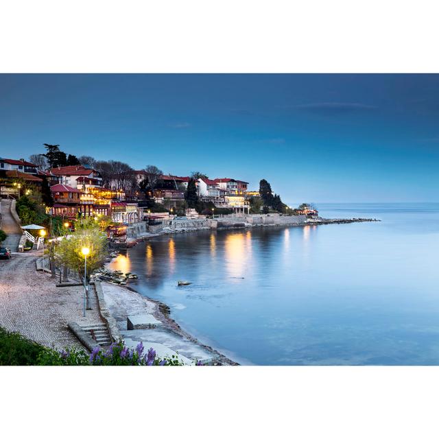 Nessebar Night View by Vodniyaduh - Wrapped Canvas Print Latitude Run Size: 30cm H x 46cm W x 3.8cm D on Productcaster.