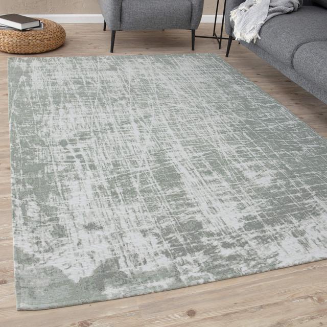 Carina Modern Washable Rugs in Green | 6922 THE RUGS Rug Size: Rectangle 120 x 170cm on Productcaster.