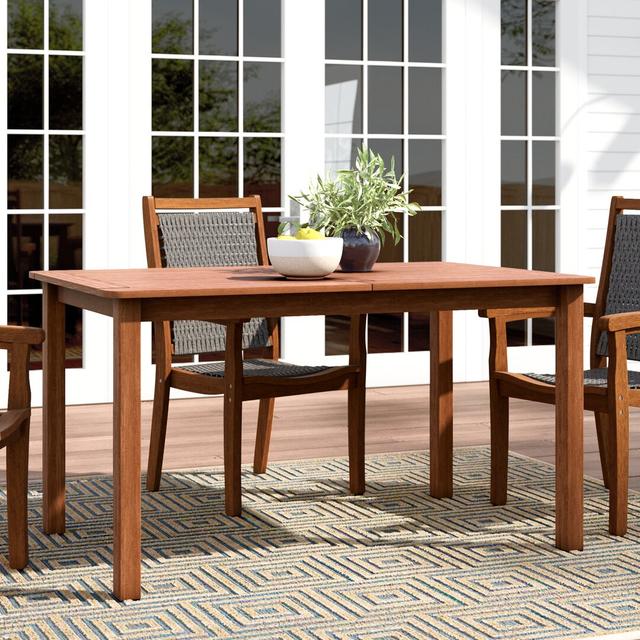 Arianna Wooden Dining Table George Oliver on Productcaster.