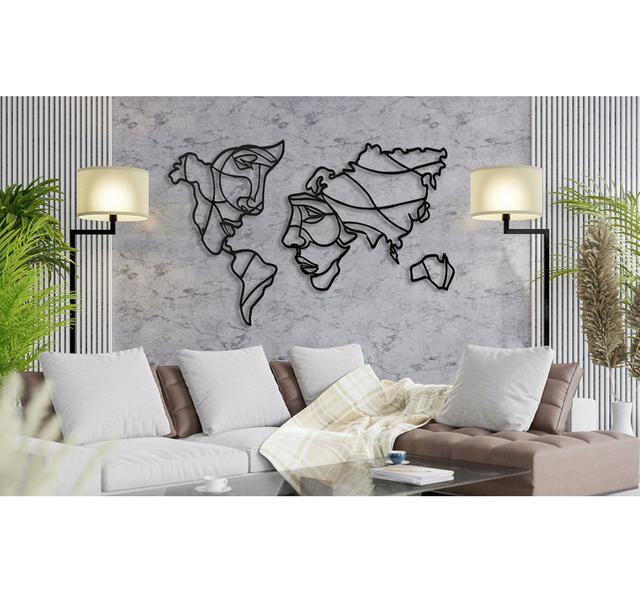 Rustic Abstract Wall Decor Alpen Home Finish: White, Size: 280" H x 2'' W x 2'' D on Productcaster.