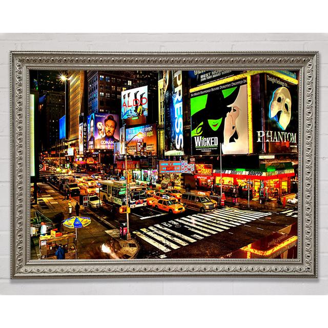 Straßenwerbung in New York - Einzelne Bilderrahmen Kunstdrucke Bright Star Größe: 42cm H x 59,7cm B on Productcaster.