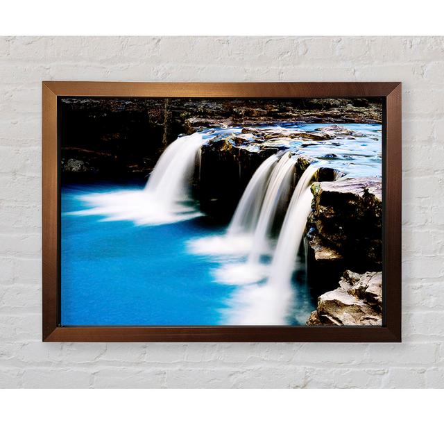 Flow of the Waterfall - Single Picture Frame Art Prints Alpen Home Size: 84.1cm H x 118.9cm W x 3.4cm D on Productcaster.