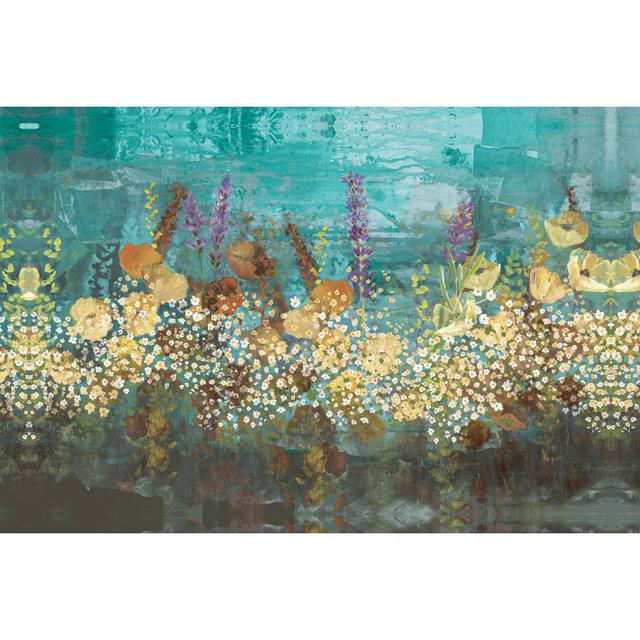 Ditsy Flower Party - Wrapped Canvas Art Prints Marlow Home Co. Size: 51cm H x 76cm W x 3.8cm D on Productcaster.