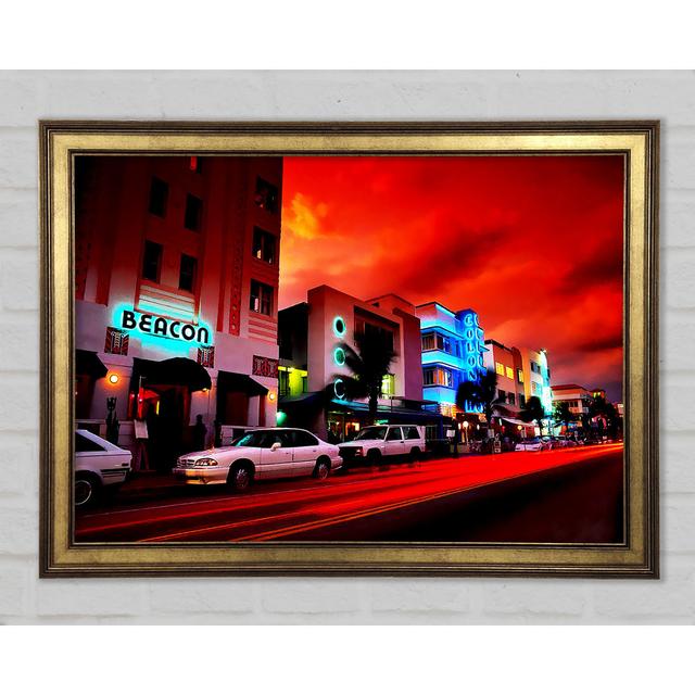 Downtown Bar - Print 17 Stories Size: 59.1cm H x 84.1cm W x 1.5cm D on Productcaster.