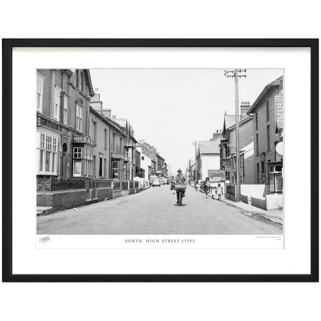 Borth, High Street C1955 by Francis Frith - Single Picture Frame Print The Francis Frith Collection Size: 40cm H x 50cm W x 2.3cm D on Productcaster.