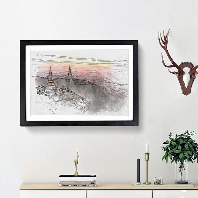 Doi Inthanon Ban Luang Thailand in Abstract - Picture Frame Graphic Art Print East Urban Home Size: 36cm H x 48cm W x 2cm D, Frame Option: Black Frame on Productcaster.