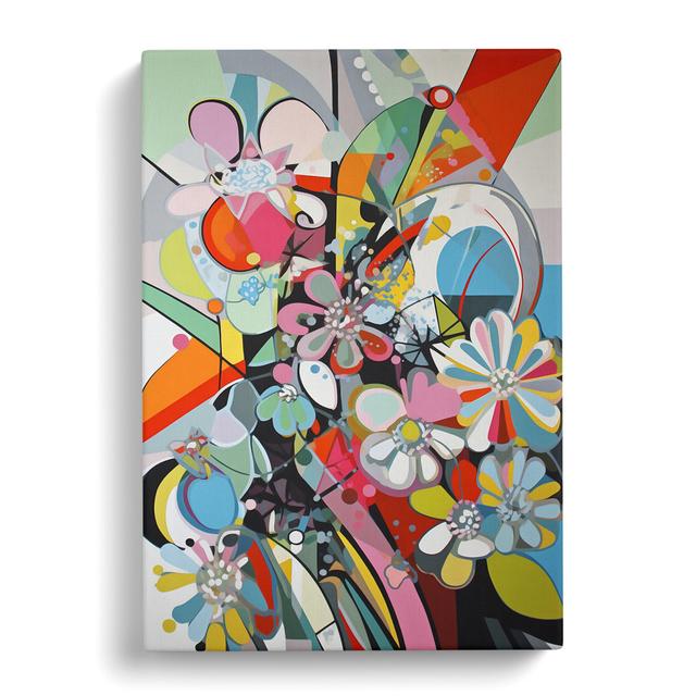 Jimison Flowers Constructivism Vol.1 - Wrapped Canvas Graphic Art Marlow Home Co. Size: 50cm H x 35cm W x 3cm D on Productcaster.