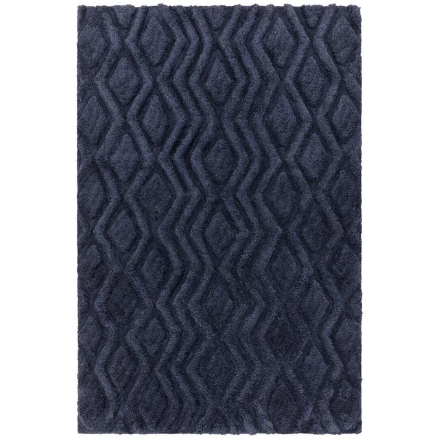 Peck Shaggy Blue Rug Gracie Oaks Rug Size: Rectangle 160 x 230cm on Productcaster.