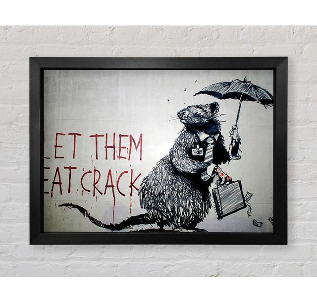 Let Them Eat Crack - Single Picture Frame Art Prints Bright Star Size: 100cm H x 141.4cm W x 3.4cm D on Productcaster.