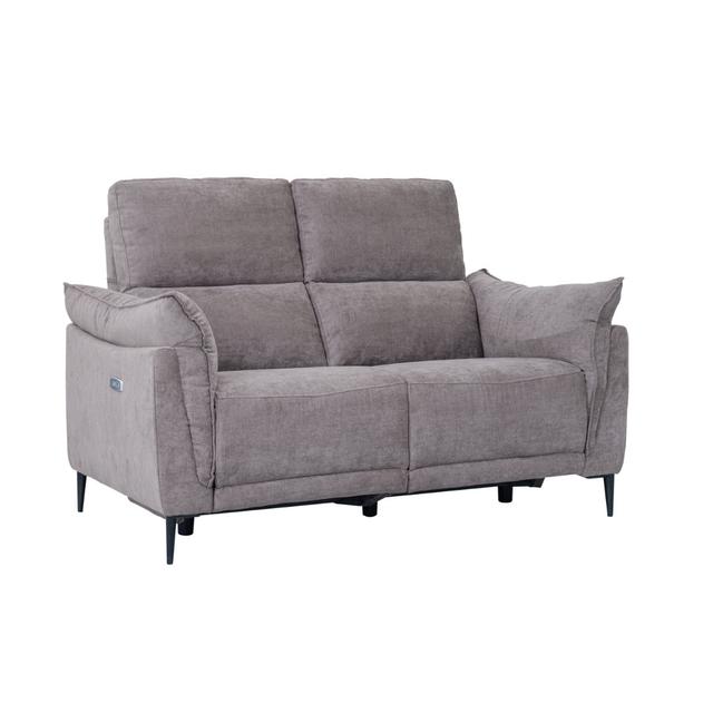 Zweiersofa Cahuilla ScanMod Design Polsterfarbe: Braun on Productcaster.