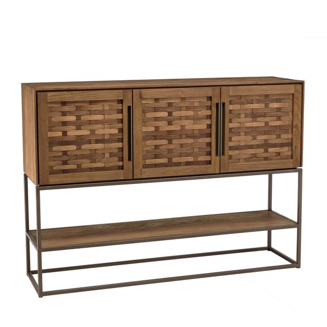 Krystyan 155 Cm Wide Teak Solid Wood Sideboard Ebern Designs on Productcaster.