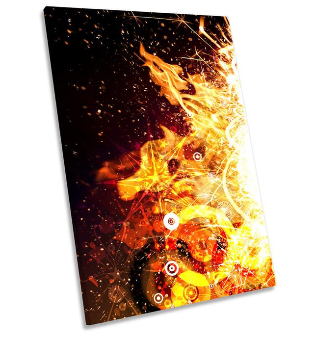 Abstract Flames - Wrapped Canvas Graphic Art Metro Lane Size: 91.4cm H x 61cm W on Productcaster.