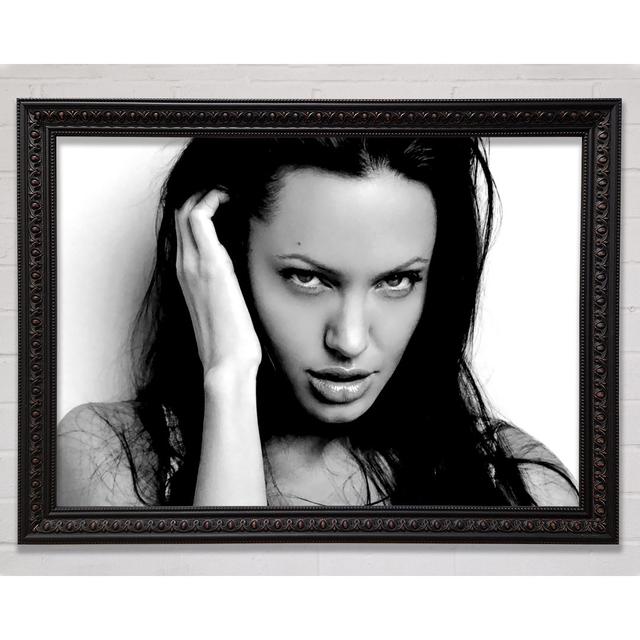 Angelina Jolie Sexy Eyes Framed Print Bright Star Size: 29.7cm H x 42cm W on Productcaster.