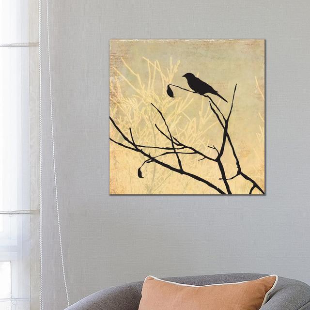 Perched by Allison Pearce - Wrapped Canvas Print Rosalind Wheeler Size: 66.04cm H x 66.04cm W x 3.81cm D on Productcaster.