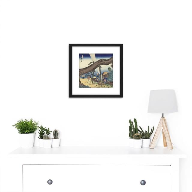 Motoyama Landscape Japan by Hiroshige - Picture Frame Painting ClassicLiving on Productcaster.