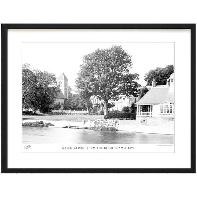 Wallingford, From The River Thames 1893 by Francis Frith - Single Picture Frame Print The Francis Frith Collection Size: 40cm H x 50cm W x 2.3cm D on Productcaster.