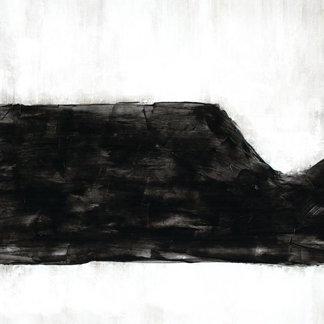 Black And White Paint Shape Ivy Bronx Size: 122cm H x 122cm W x 3.8cm D on Productcaster.