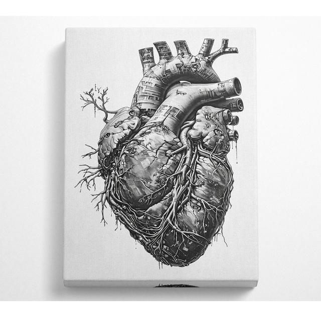 Robot Heart - Wrapped Canvas Art Prints Bright Star Size: 121.9cm H x 81cm W x 10cm D on Productcaster.