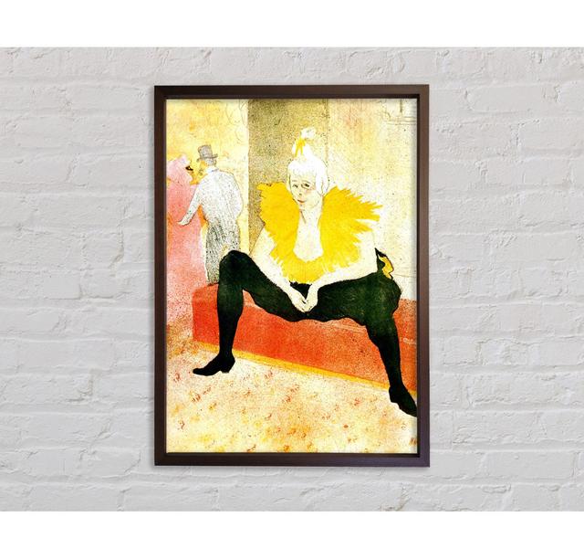 Sitting Clown by Henri De Toulouse-Lautrec - Single Picture Frame Art Prints on Canvas Bright Star Size: 141.4cm H x 100.1cm W x 3.3cm D on Productcaster.