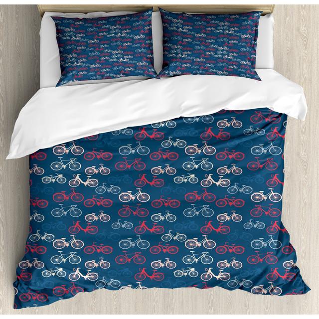 Brennex No Pattern [EU ONLY] Duvet Cover Set with Pillowcases 17 Stories Size: Kingsize - 2 Standard Pillowcases on Productcaster.