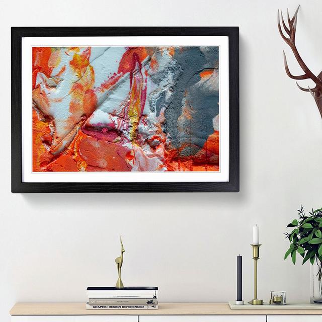 Abstract Art Painting Vol.319 by S.Johnson - Picture Frame Painting Print East Urban Home Size: 27cm H x 36cm W x 2cm D, Frame Option: Black Framed on Productcaster.