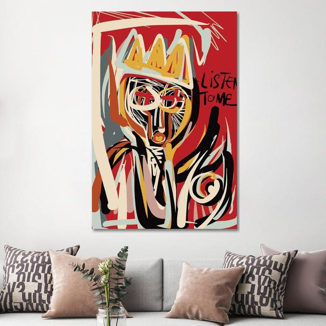 Listen To Me Says The King by Emmanuel Signorino - Wrapped Canvas Art Prints Metro Lane Size: 152.4cm H x 101.6cm W x 3.81cm D on Productcaster.