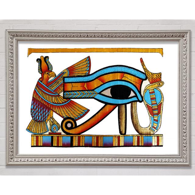 The Eye Of Horus - Single Picture Frame Art Prints Bright Star Size: 29.7cm H x 42cm W x 3cm D on Productcaster.