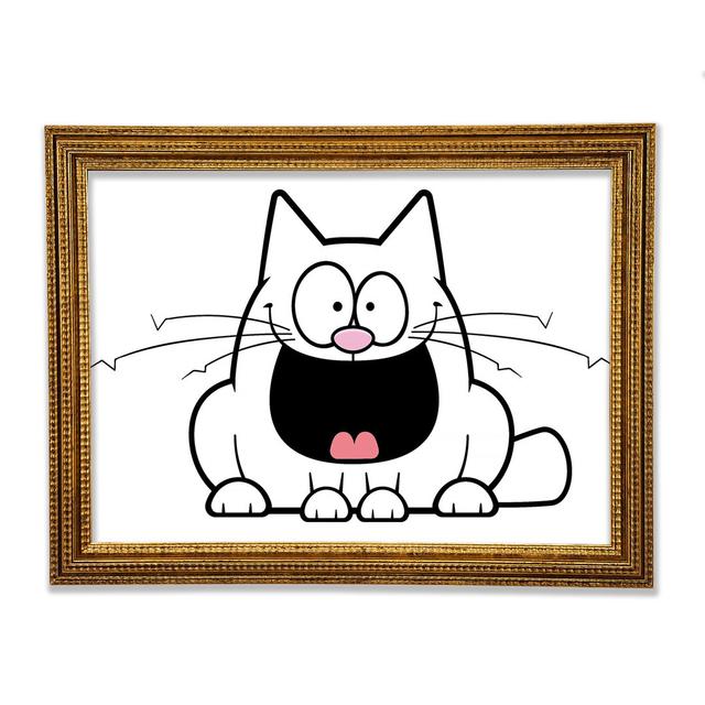 Crazy Cat - Single Picture Frame Art Prints Rosalind Wheeler Size: 84.1cm H x 118.9cm W x 3cm D on Productcaster.