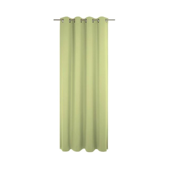 Sunday 82% Polyester And 18% Cotton Semi Sheer Grommet / Eyelet Curtain Panel Wirth Curtain Colour: Green, Panel Size: 142cm Width x 375cm Drop on Productcaster.