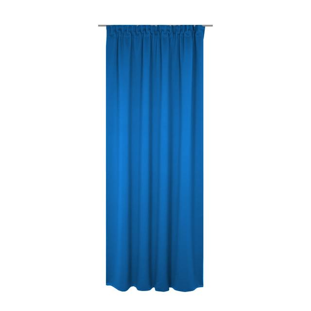 Polyester Blackout Pinch Pleat Curtain Panel Wirth Curtain Colour: Blue, Panel Size: 142cm wide x 385cm high on Productcaster.