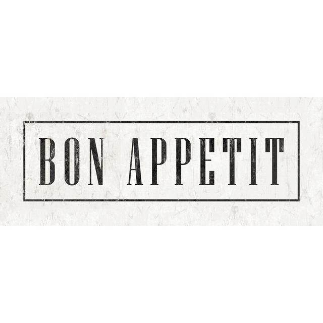 Bon Appetit - Wrapped Canvas Textual Art Print Maturi Size: 61cm H x 91cm W x 3.8cm D on Productcaster.