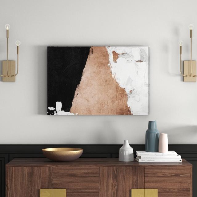 Night And Day Rose Gold - Wrapped Canvas Print East Urban Home Size: 41cm H x 61cm W on Productcaster.