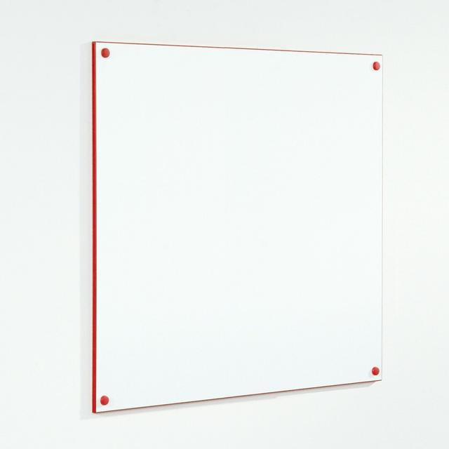 Wall Mounted Whiteboard Symple Stuff Size: 120 cm H x 180 cm W, Frame Finish: Red on Productcaster.