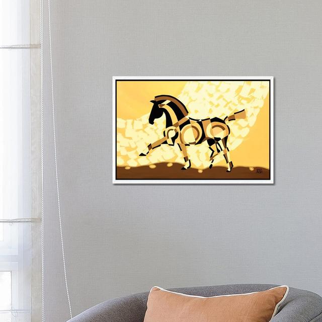 Passage Of Equus by Barbara Rush - Gallery-Wrapped Canvas Giclée on Canvas Lark Manor Format: White Floater Framed, Size: 45.72cm H x 66.04cm W on Productcaster.