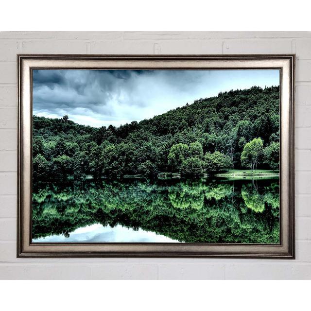 Forest Lake Reflection - Single Picture Frame Art Prints Union Rustic Size: 84.1cm H x 118.9cm W x 1.5cm D on Productcaster.