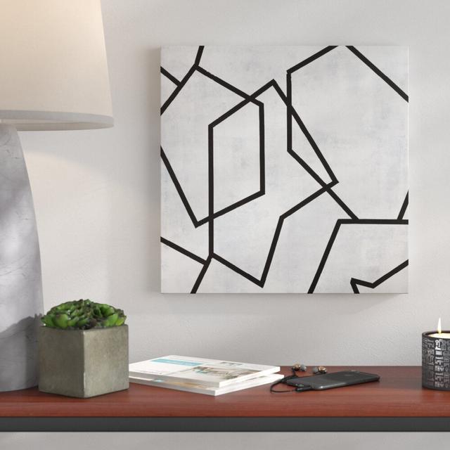 Geometric 5 by Chalie MacRae - Print on Canvas East Urban Home Size: 76cm H x 76cm W x 3.8cm D on Productcaster.