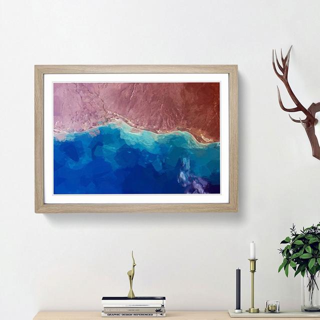 The Beauty of the Earths Landscape in Abstract - Picture Frame Painting Print East Urban Home Frame Option: Oak Framed, Size: 62cm H x 87cm W x 2cm D on Productcaster.