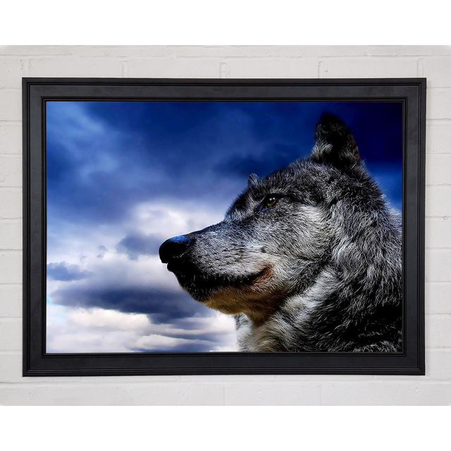 Wolf Clouds - Single Picture Frame Art Prints Union Rustic Size: 59.7" H x 84.1" W x 1.5" D on Productcaster.