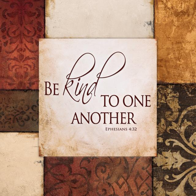 Be Kind To Another - Wrapped Canvas Print ClassicLiving Size: 30cm H x 30cm W x 3.8cm D on Productcaster.