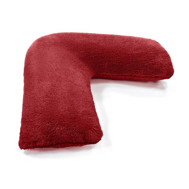 Najya Velosso Teddy Soft Cosy Thermal Fleece Pillowcase Pair 17 Stories Colour: Red on Productcaster.