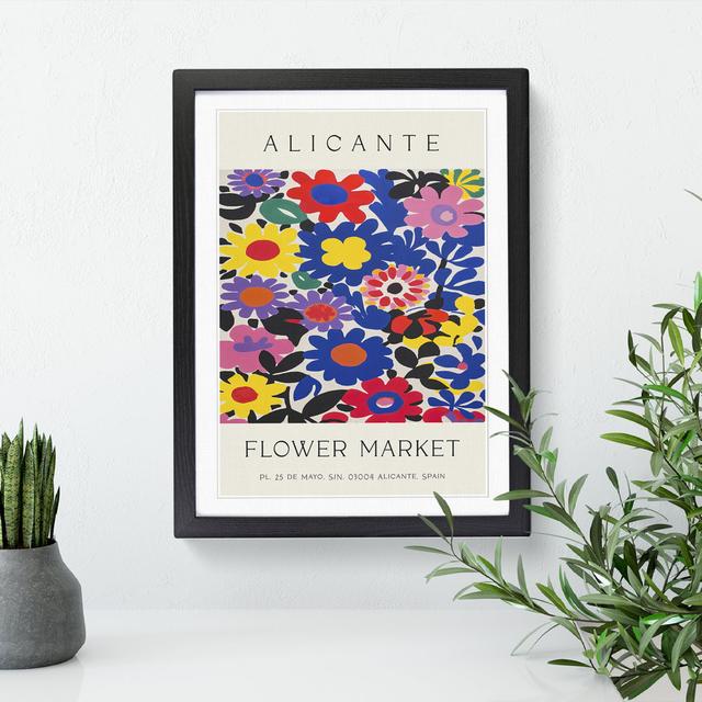 Alicante Flower Market Exhibition No.6 Happy Larry Size: 64cm H x 46cm W x 2cm D on Productcaster.