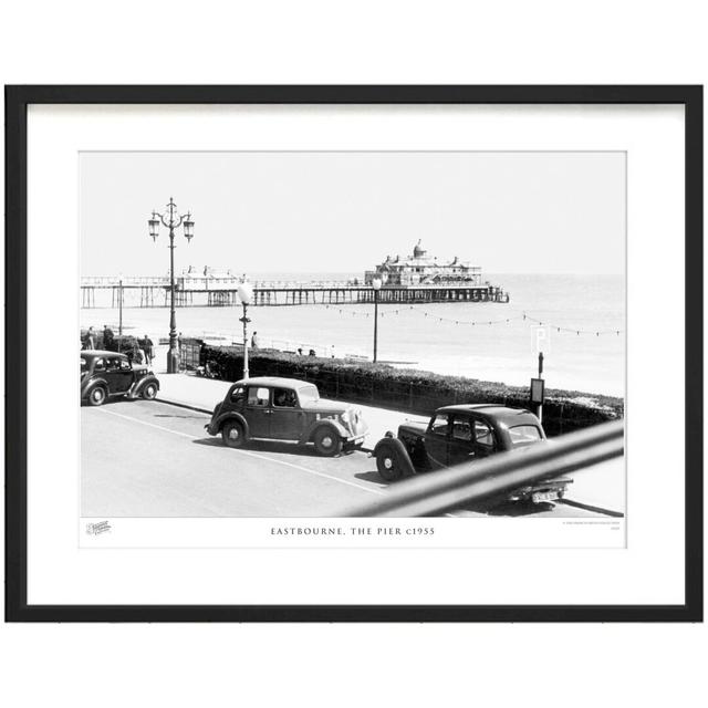 'Eastbourne, the Pier C1955' by Francis Frith - Picture Frame Photograph Print on Paper The Francis Frith Collection Size: 40cm H x 50cm W x 2.3cm D on Productcaster.