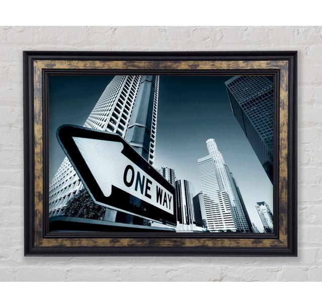 Los Angeles One Way - Print Bright Star Size: 29.7cm H x 42cm W x 8cm D on Productcaster.