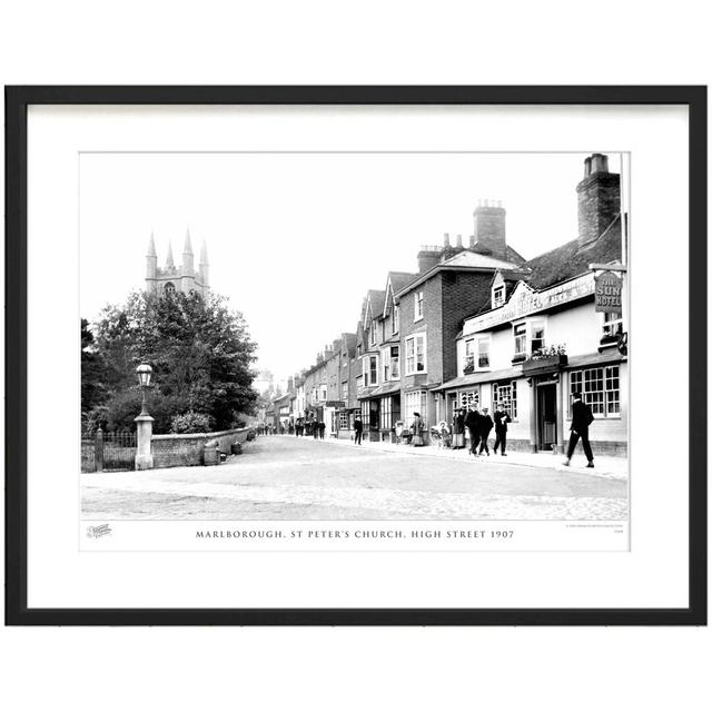 Marlborough, St Peter's Church, High Street 1907 - Single Picture Frame Print The Francis Frith Collection Size: 45cm H x 60cm W x 2.3cm D on Productcaster.