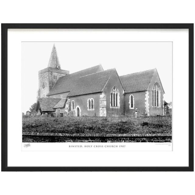 'Binsted, Holy Cross Church 1907' by Francis Frith - Picture Frame Photograph Print on Paper The Francis Frith Collection Size: 28cm H x 36cm W x 2.3c on Productcaster.