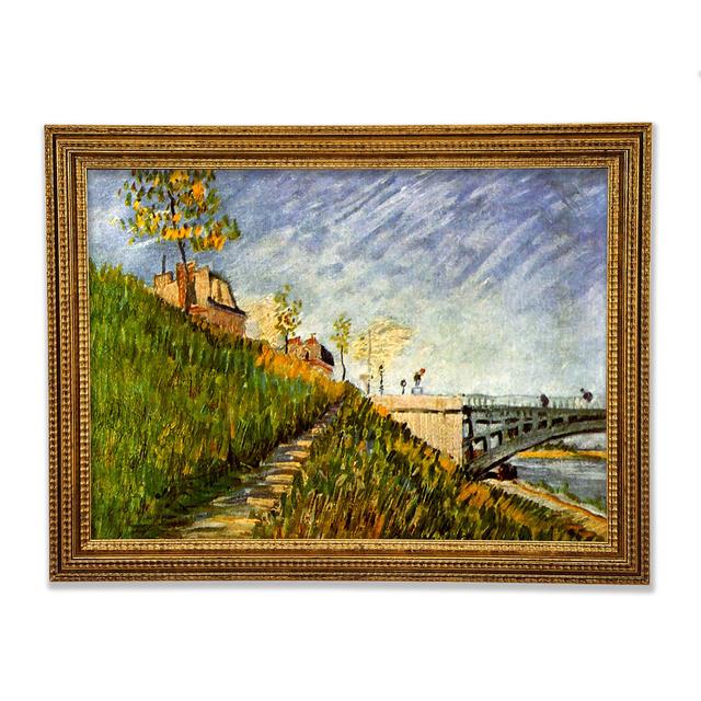 Ufer der Seine mit Pont De Clichy von Vincent Van Gogh - Einzelne Bilderrahmen Kunstdrucke Bright Star Größe: 42,1 cm H x 59,7 cm B on Productcaster.